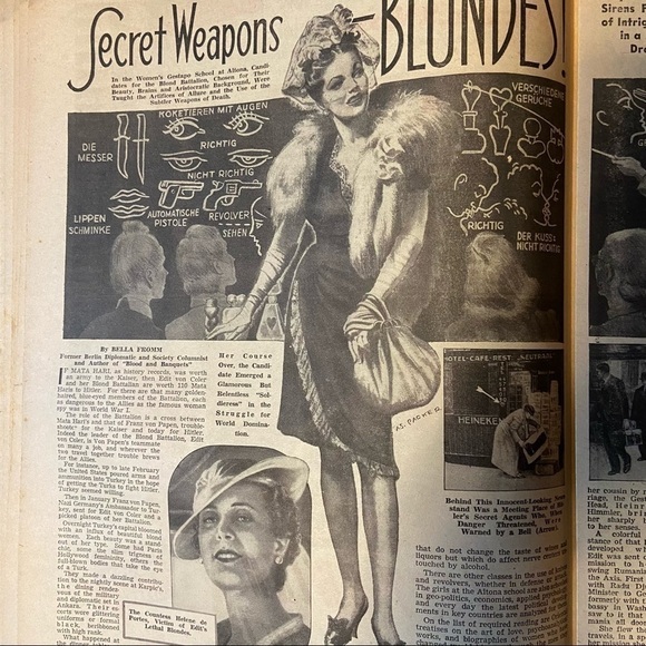 American Weekly April 16, 1944 issue. Filled with WWII-era entertainment + news. - Picture 6 of 9